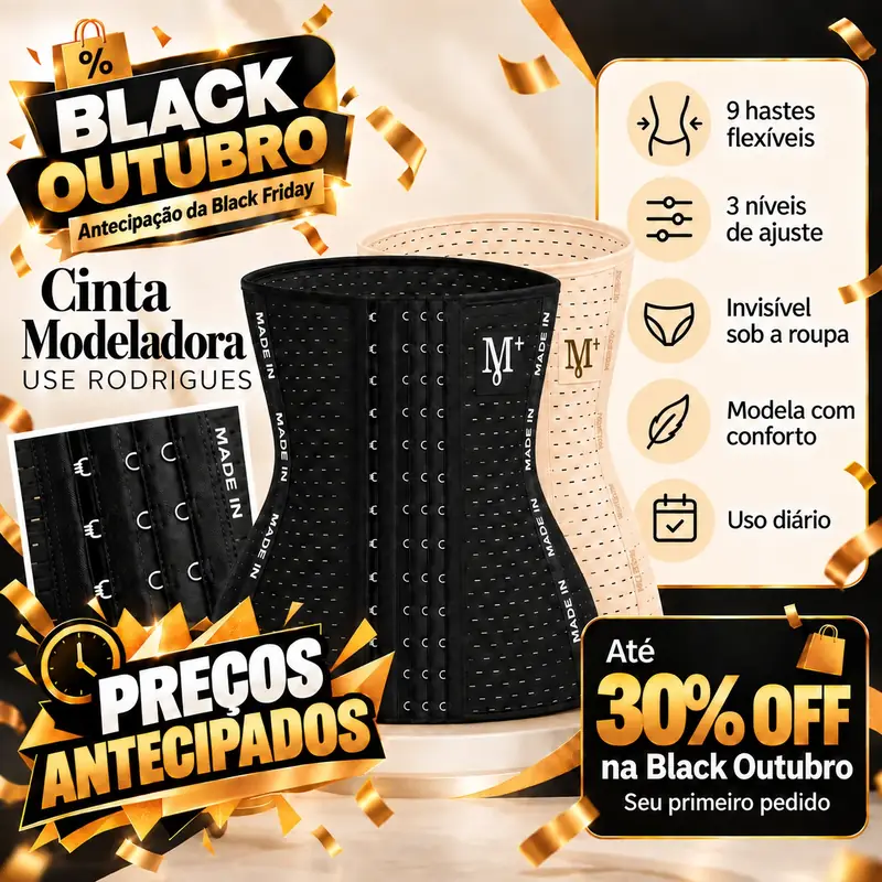 Promoção Black Outubro — Cinta Modeladora Use Rodrigues, até 30% off